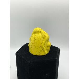 Bottoms Up Shotglass Yellow Glass Home Office Gift